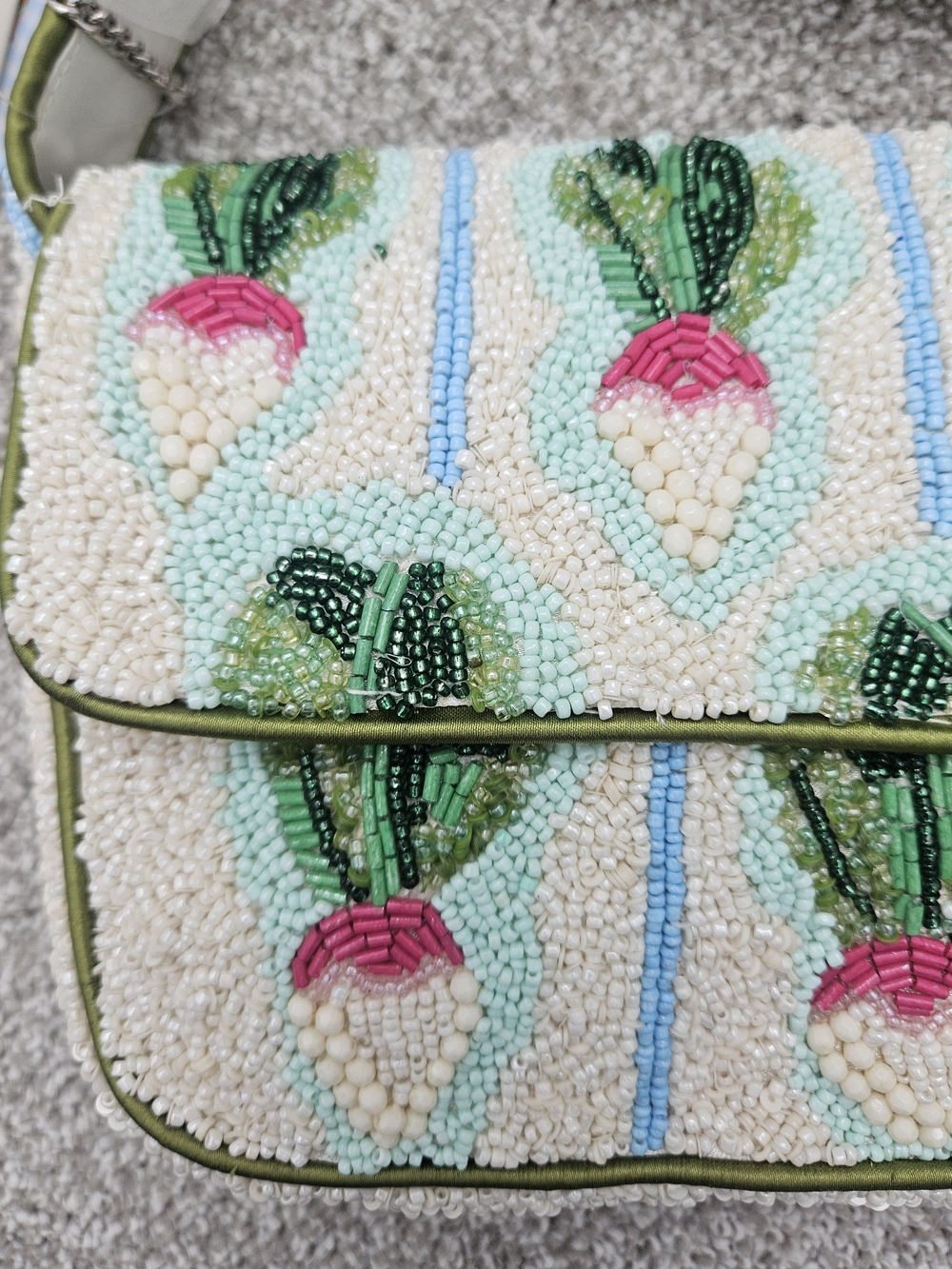 Marshalls Radish Beaded Bag - Picture 4 of 8